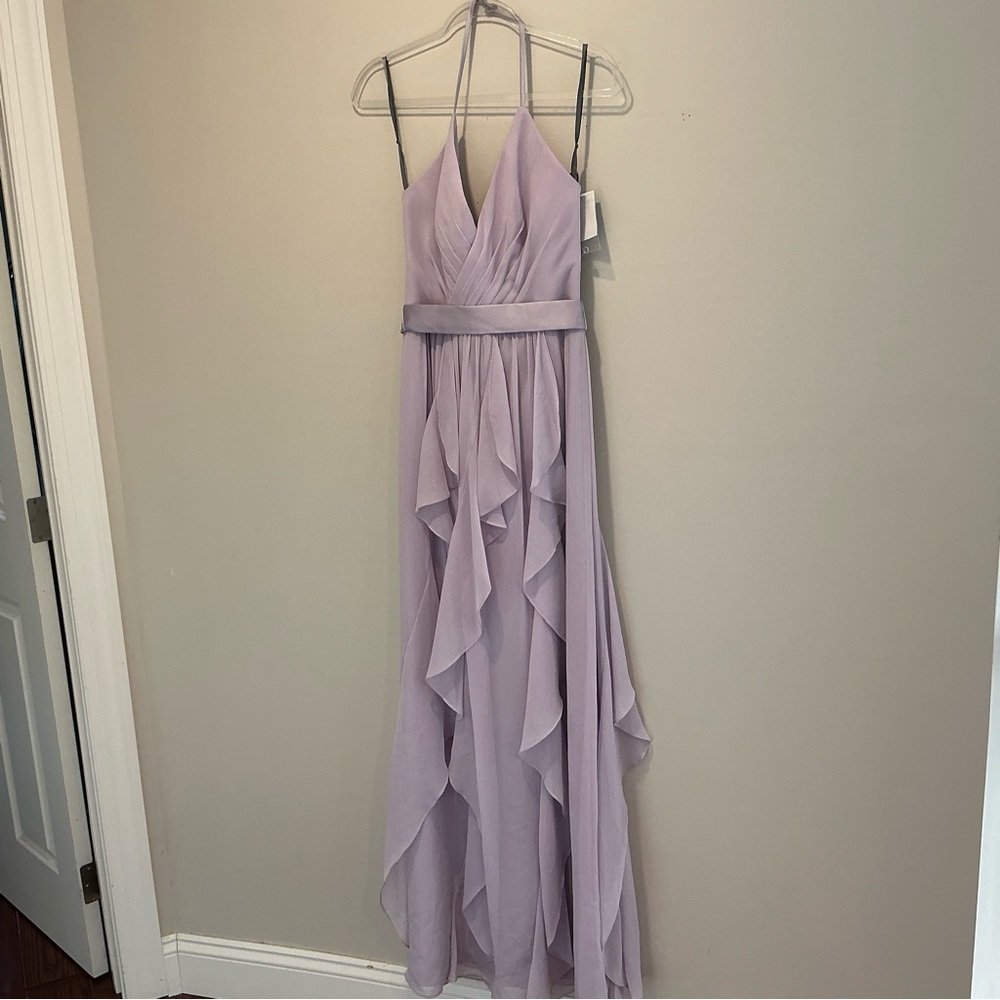 NWT White Vera Wang light lavender color dress Size 4